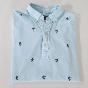 Ralph Lauren Swordfish Knit Oxford Polo Shirt